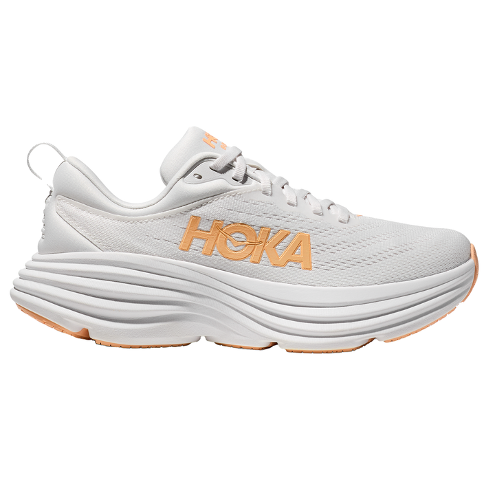 Hoka Womens Bondi 8 - White/Cantaloupe - Neutral