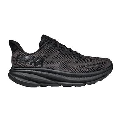 Hoka Womens Clifton 9 - Black/Black - Neutral