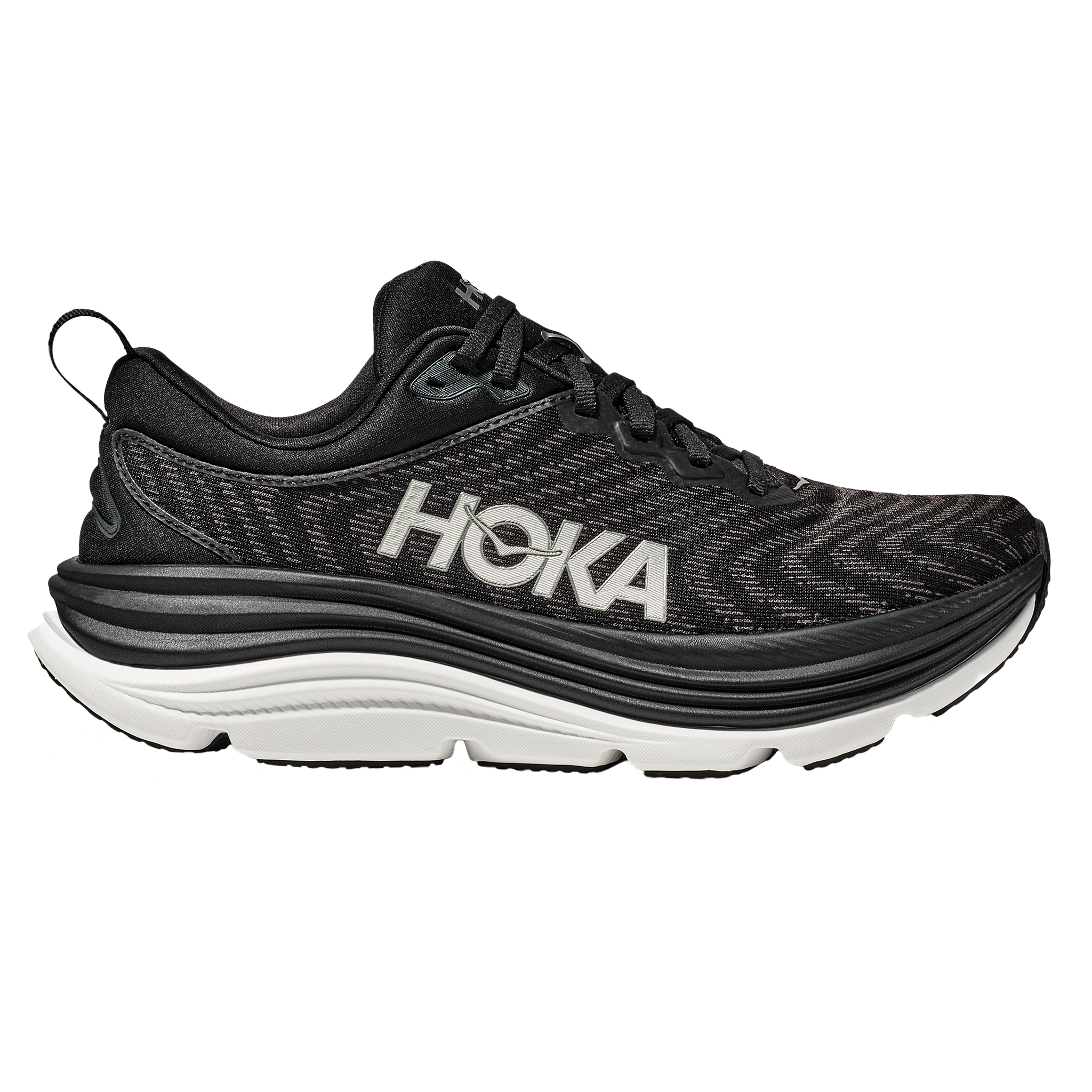 Hoka Mens Gaviota 5 - Black/White - Stability