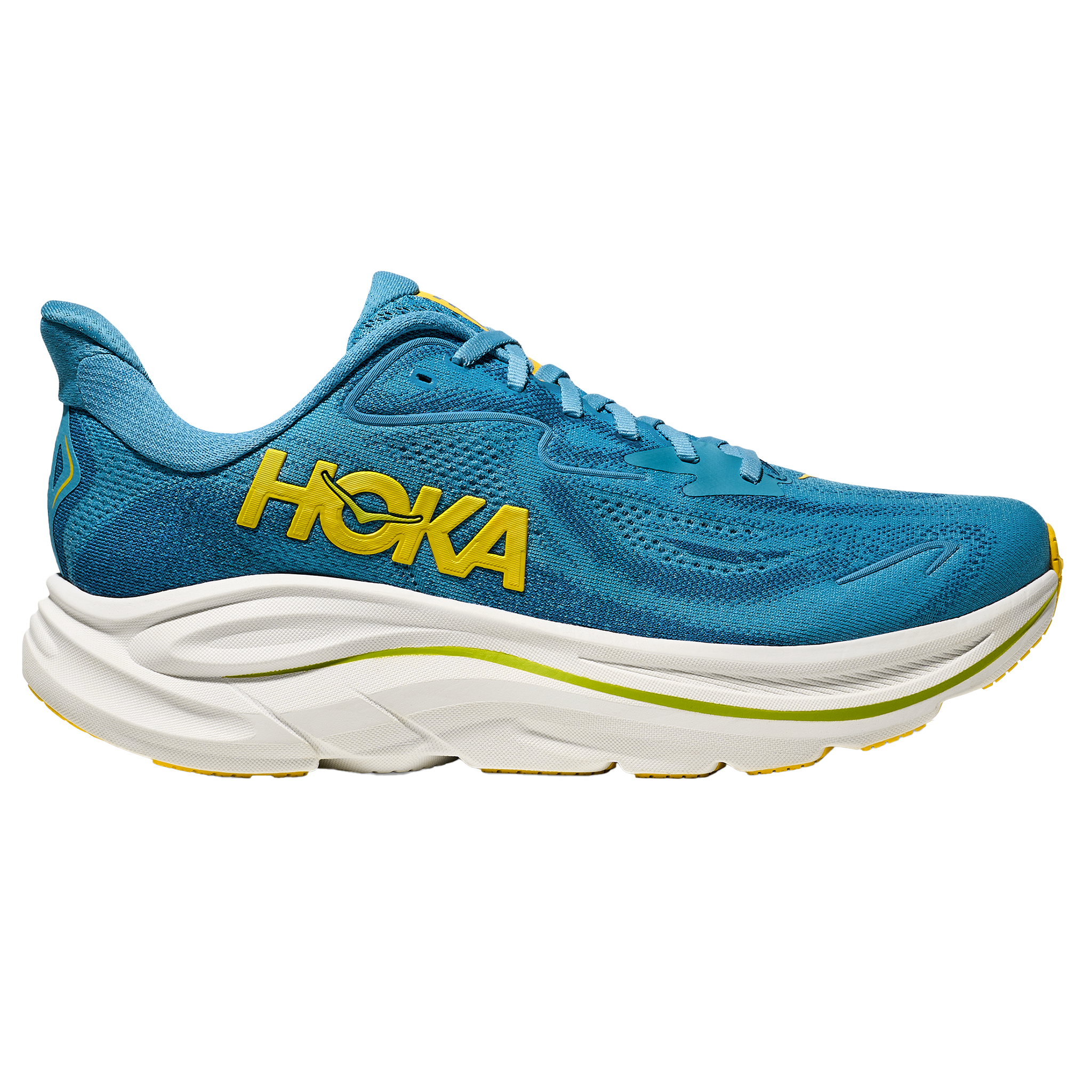 Hoka Mens Clifton 10 Wide - 2E Width - Alpine Blue/Foggy Night - Neutral - AW25