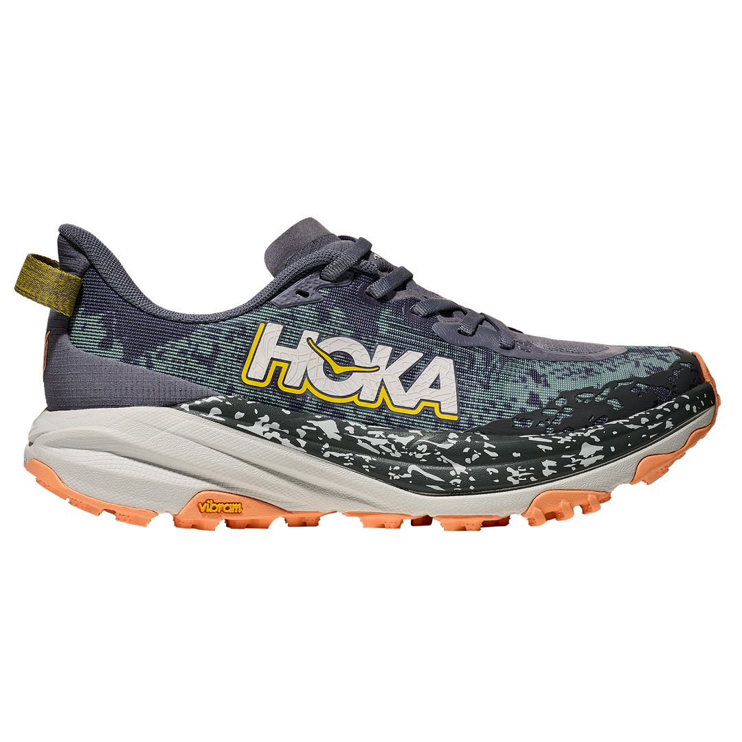 Hoka Womens Speedgoat 6 Wide - D Width - Grey Skies/Cosmic Grey - Trail - AW25