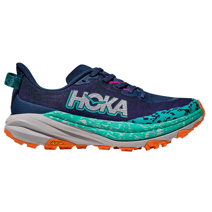 Hoka Womens Speedgoat 6 Wide - Varsity Navy/Meteor - Trail