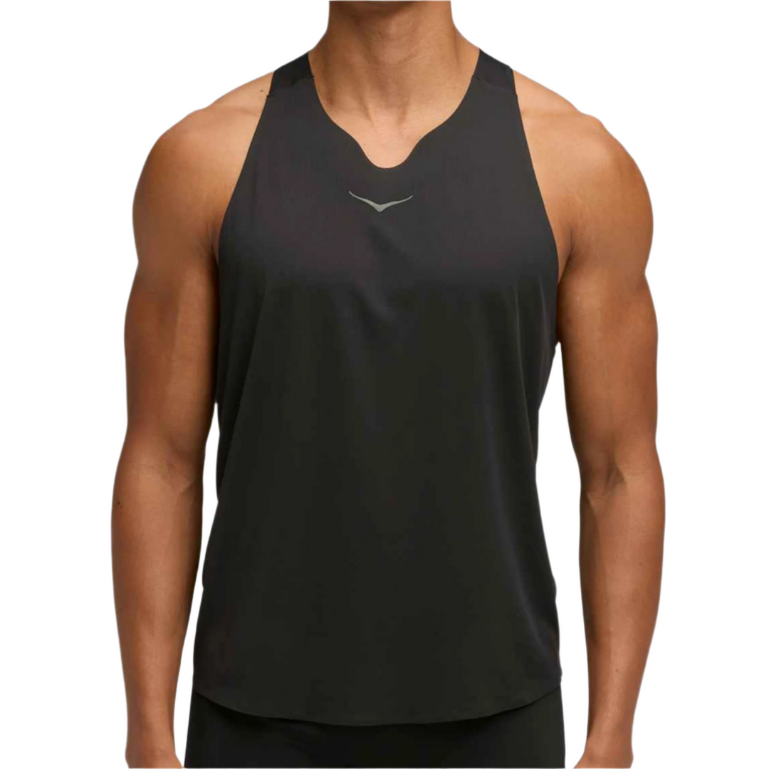 Hoka Mens Race Day Singlet - Black