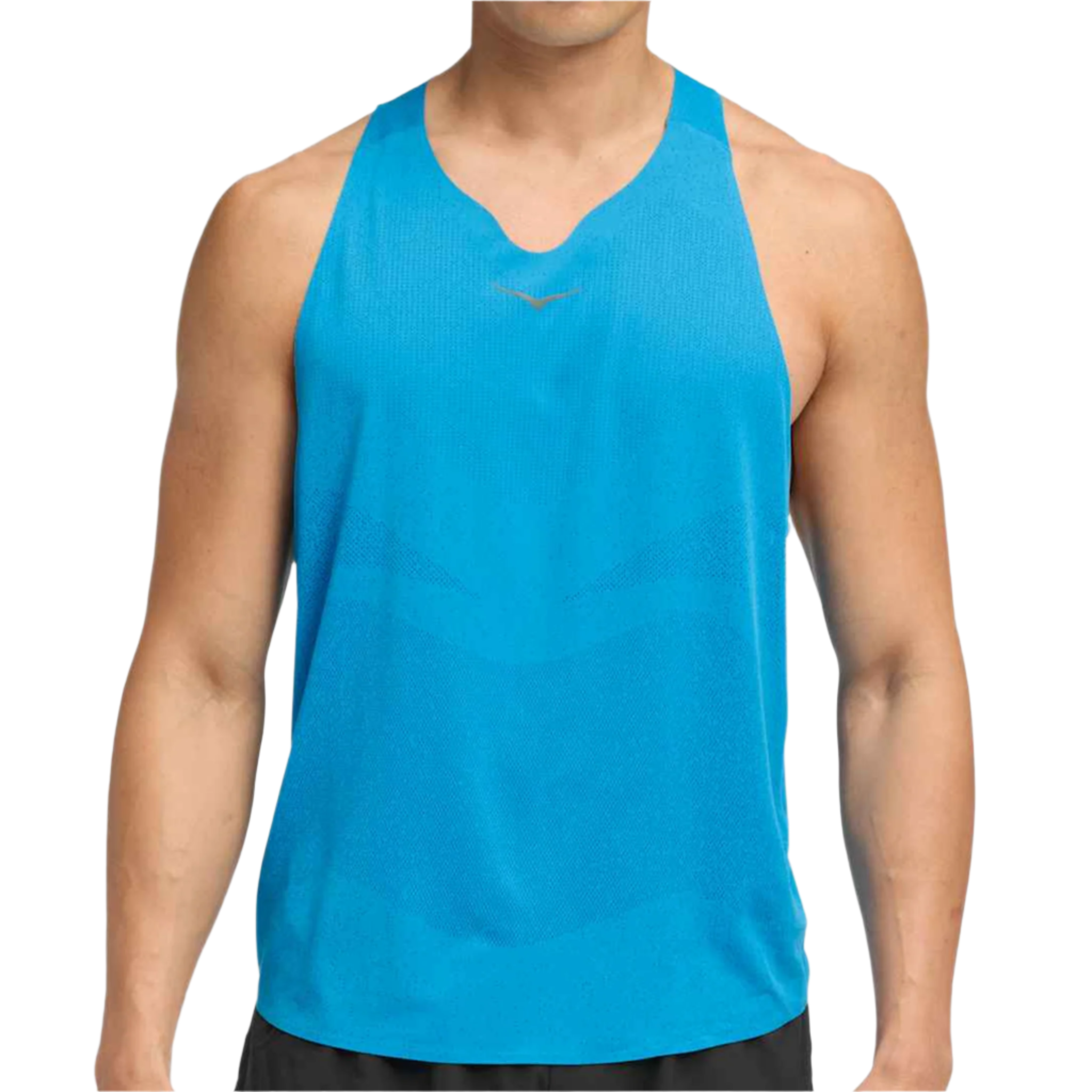 Hoka Mens Race Day Singlet - Hoka Blue