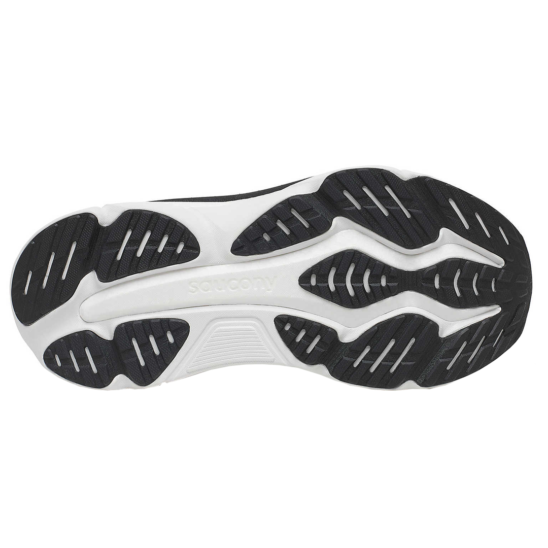 Saucony Mens Hurricane 25 Wide - 2E Width - Black/White - Stability - AW25