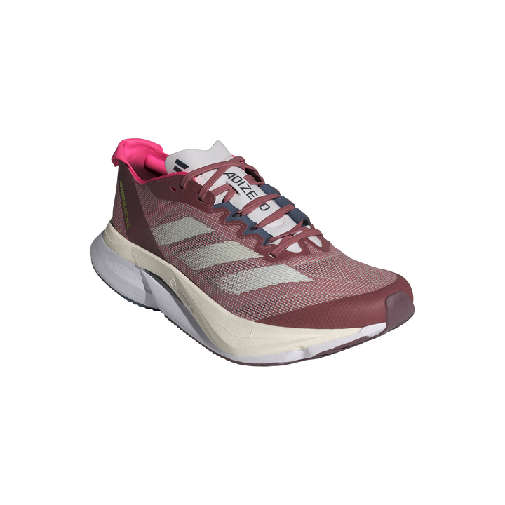 Adidas Womens Adizero Boston 12 - Preloved Crimson/Zero Metallic/Preloved Ink - Neutral