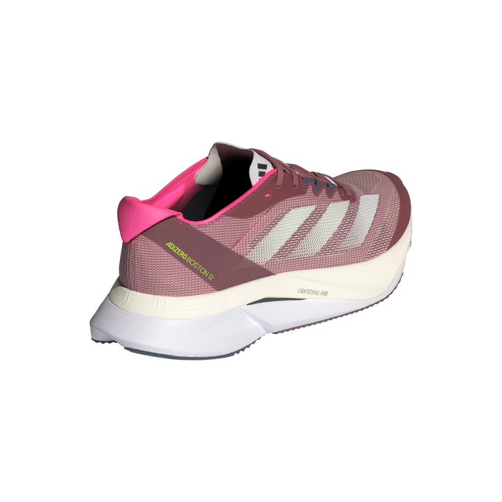 Adidas Womens Adizero Boston 12 - Preloved Crimson/Zero Metallic/Preloved Ink - Neutral