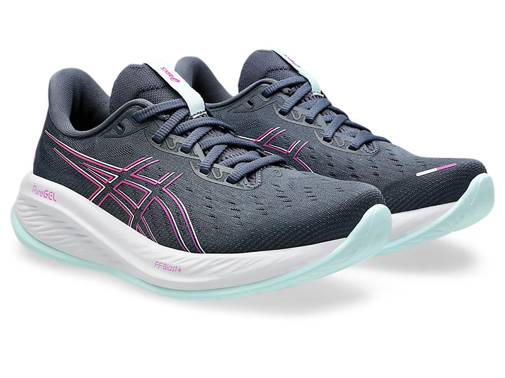 Asics Womens Gel Cumulus 26 - Tarmac/Bold Magenta - Neutral