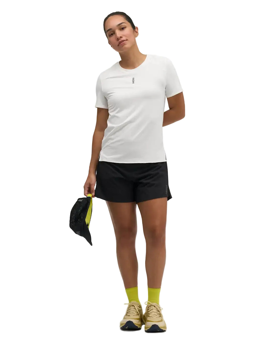 Hoka Womens Everyrun Short Sleeve - White - AW26