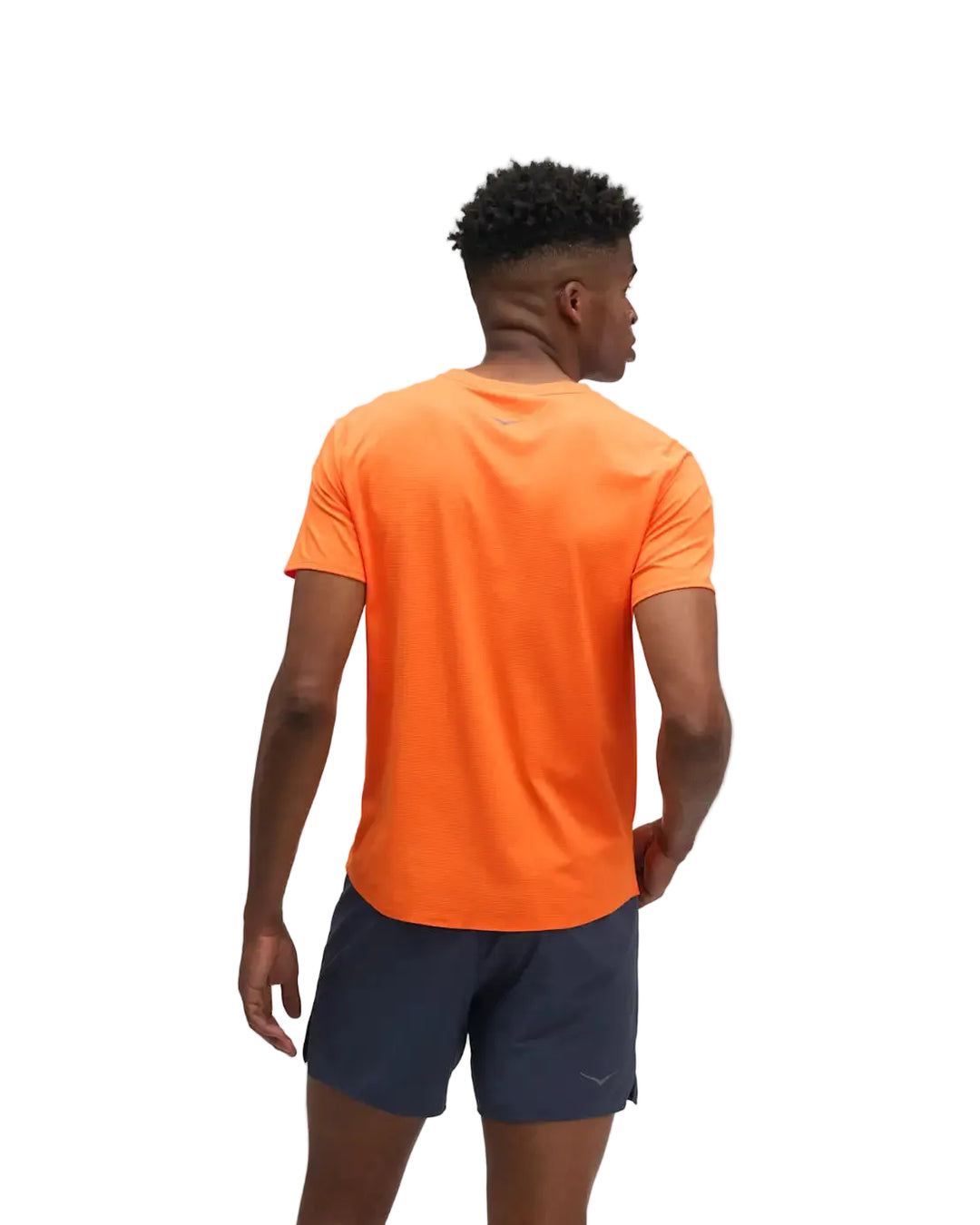 Hoka Mens Everyrun Short Sleeve - Electric Tangerine - AW26