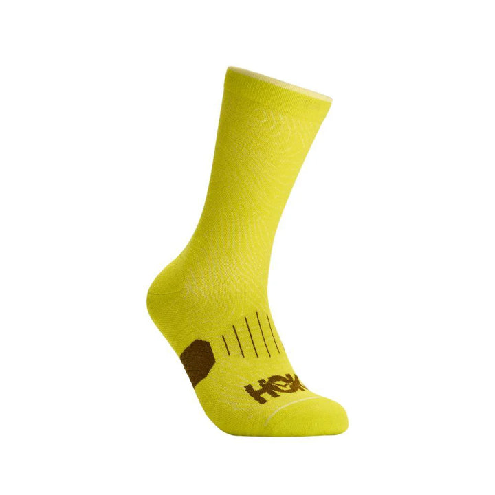 Hoka Unisex Crew Run Sock 3-Pack - Hoka Citrus/Pomelo Yellow/Mustard Seed - AW26