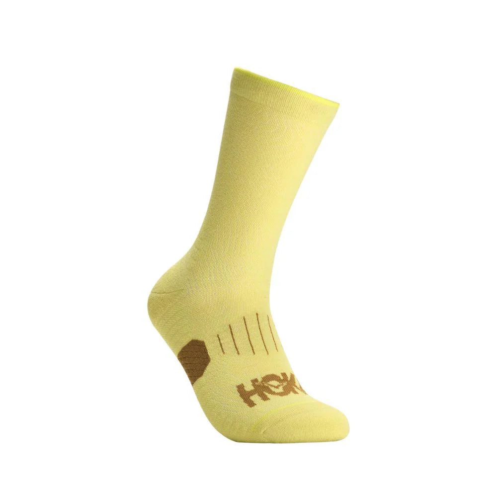 Hoka Unisex Crew Run Sock 3-Pack - Hoka Citrus/Pomelo Yellow/Mustard Seed - AW26