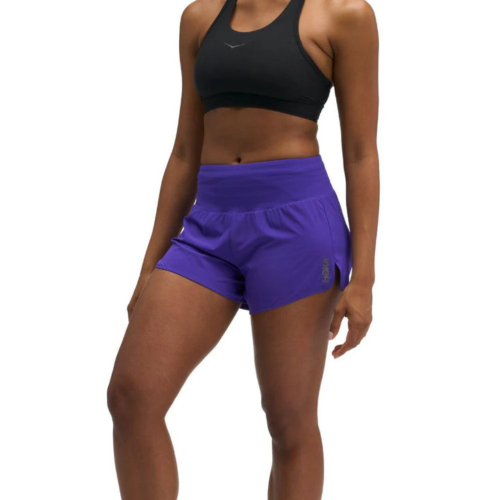 Hoka Womens Glide 3.5" Short w/Brief - Cosmic Purple - AW26