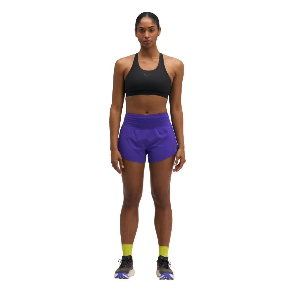 Hoka Womens Glide 3.5" Short w/Brief - Cosmic Purple - AW26