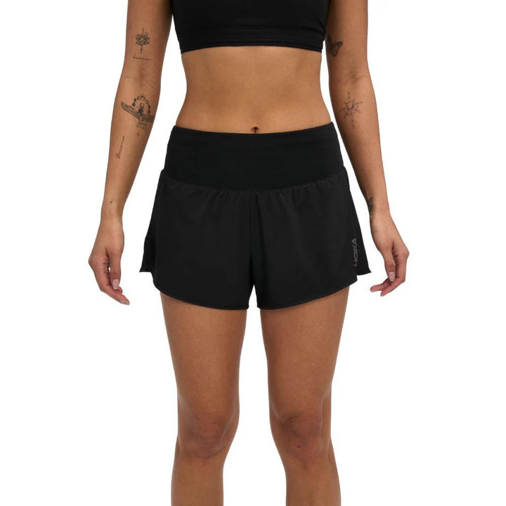 Hoka Womens Glide 3.5" Short w/Brief - Black - AW26