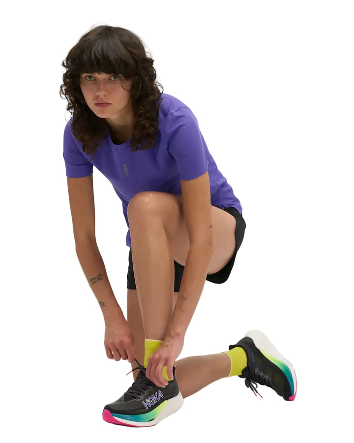 Hoka Womens Everyrun Short Sleeve - Cosmic Purple - AW26