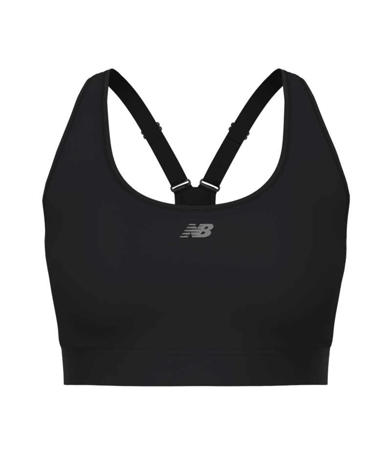 New Balance Womens Essential Run Bra - Black