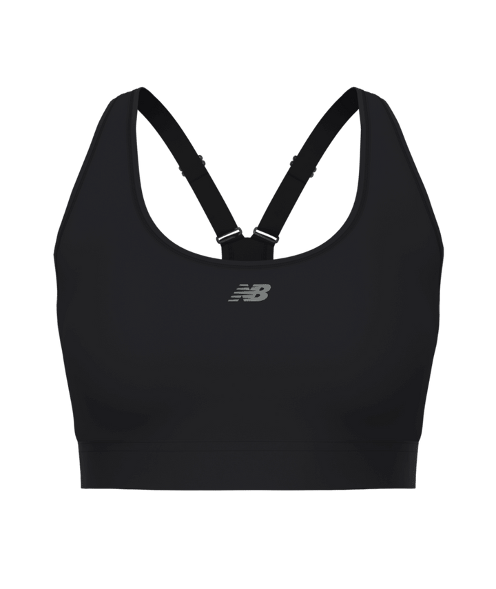 New Balance Womens Essential Run Bra - Black