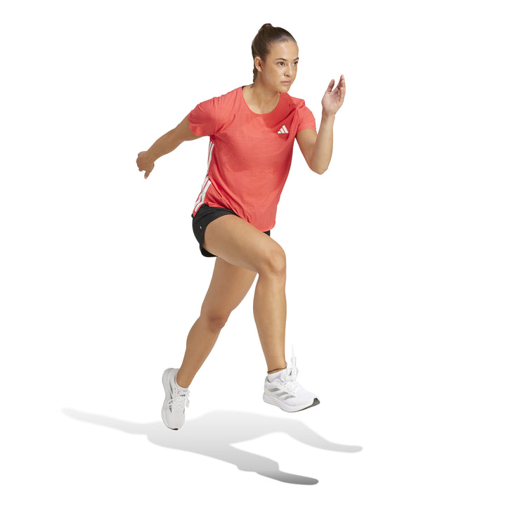 Adidas Womens Adizero Tee - Semi Lucid Red