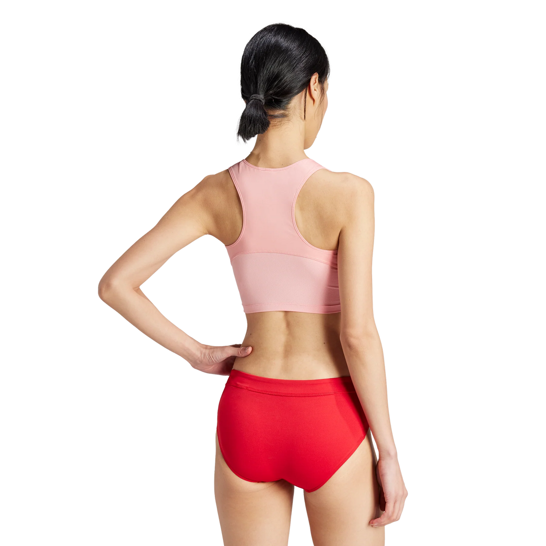 Adidas Womens Essentials Running Crop Top - Semi Pink Spark