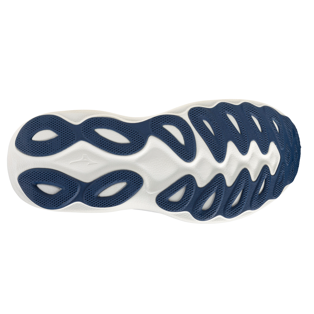 Mizuno Herren Wave Sky 9 – Schneeweiß/Surf im Internet/Blitzgelb – Neutral – SS26