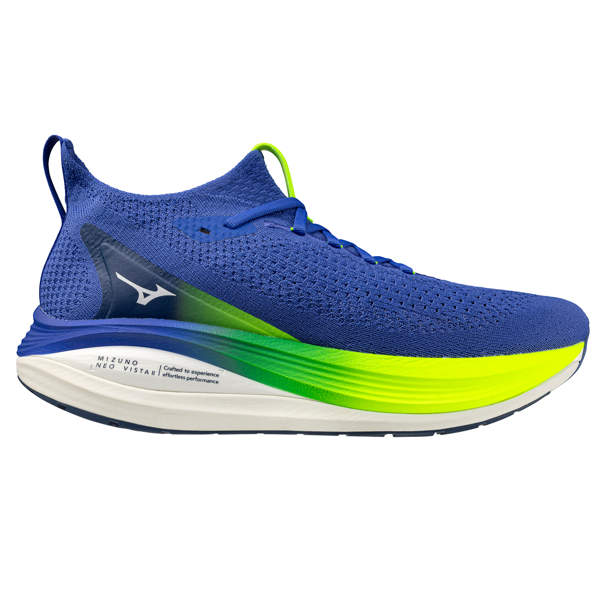 Mizuno Herren Neo Vista 2 – Dazzling Blue/White/Lightning Yellow – Neutral – SS26