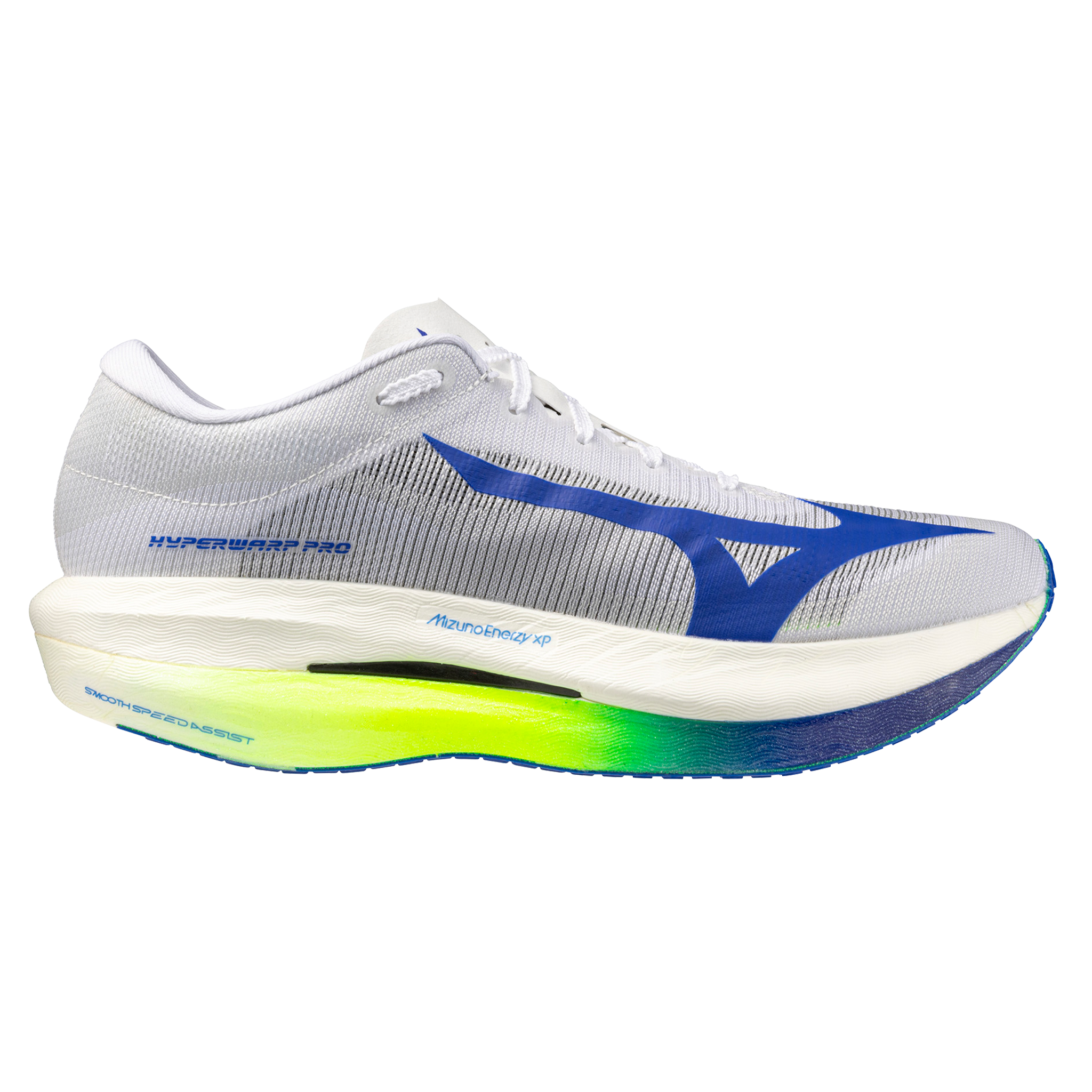 Mizuno Unisexe Hyperwarp Pro - Blanc/Jaune éclair/Bleu éblouissant - Neutre - SS26