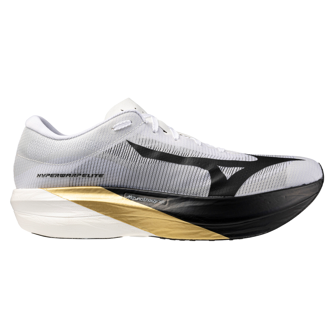 Mizuno Unisex Hyperwarp Elite Origami – Weiß/Schwarz/Gold – Neutral – SS26