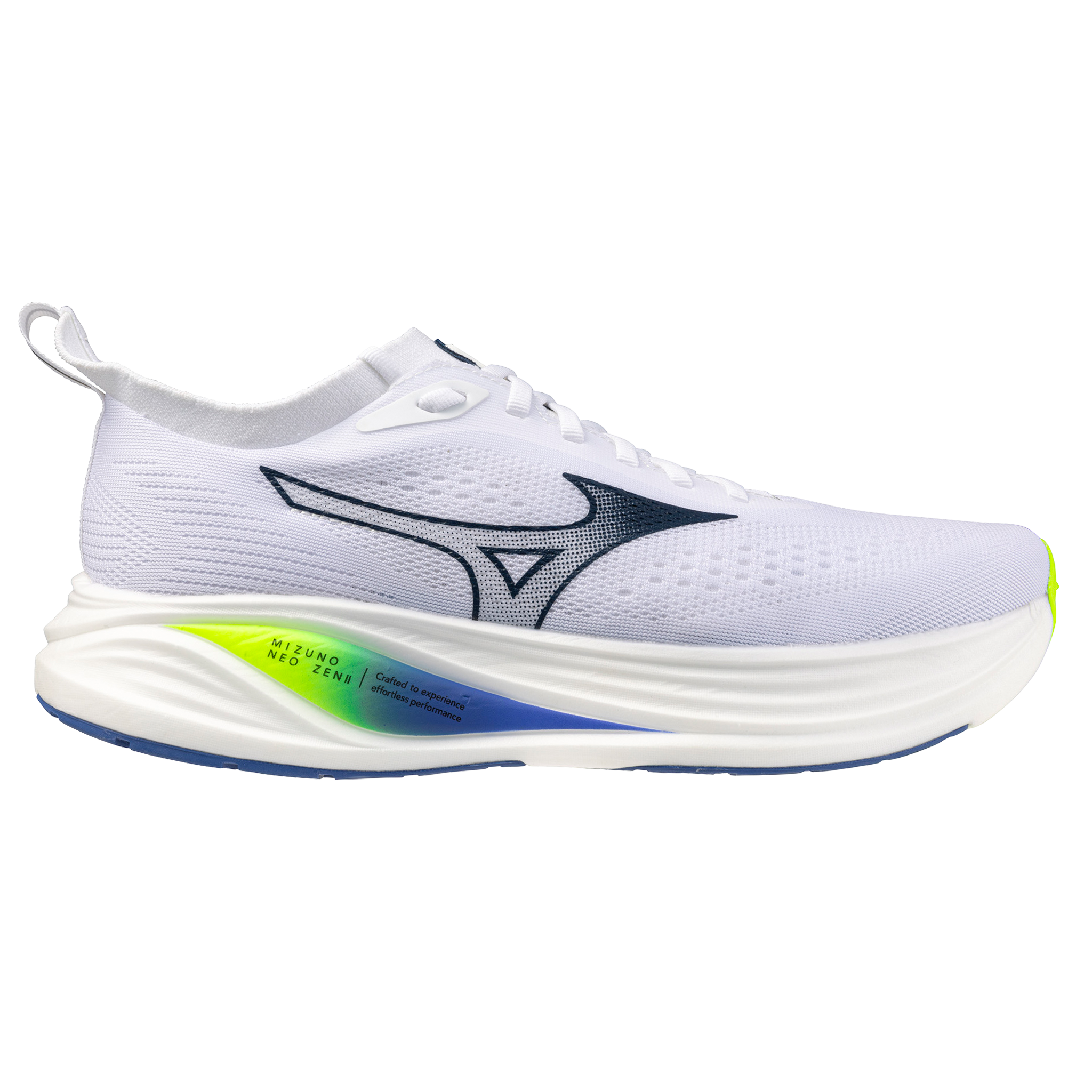 Mizuno Hommes Neo Zen 2 - Blanc/Bleu Estate/Jaune Éclair - Neutre - SS26