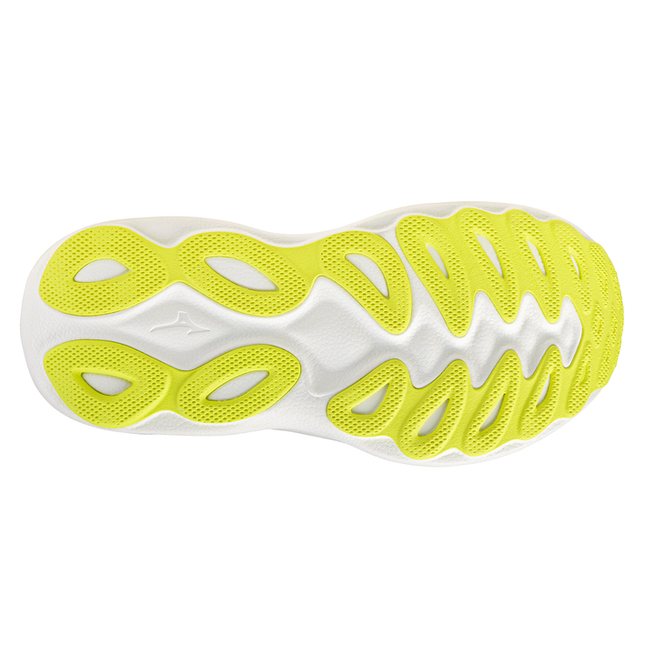 Mizuno Damen Wave Sky 9 – Schneeweiß/Silberbirke/Ultramarin – Neutral – SS26