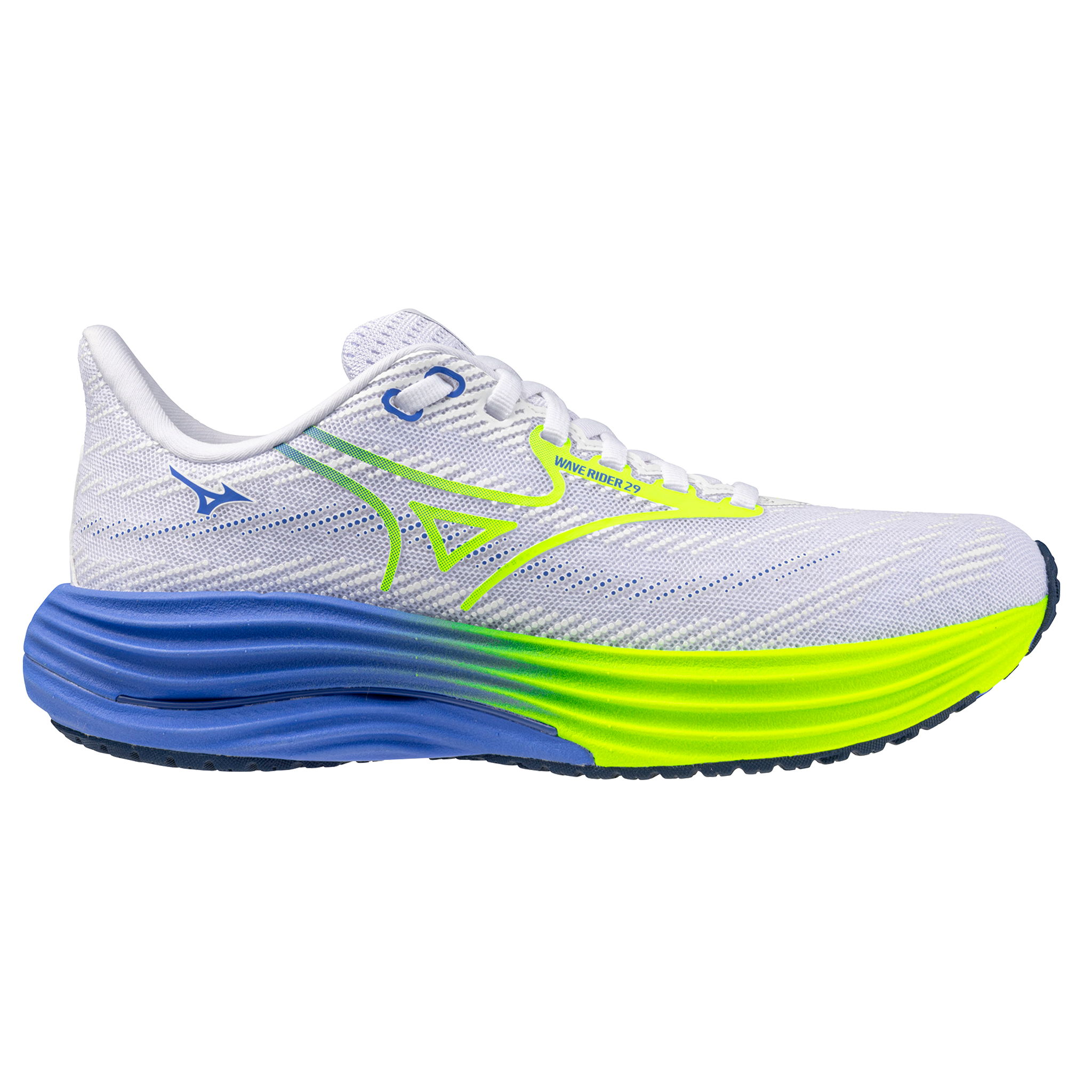 Wave Rider Bundle Mizuno Womens Wave Rider 29 - White/Lightning Yellow/Ultramarine – Run ...