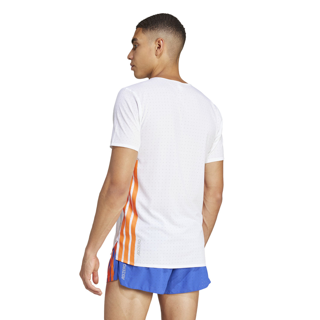 Adidas Mens Adizero Tee - White