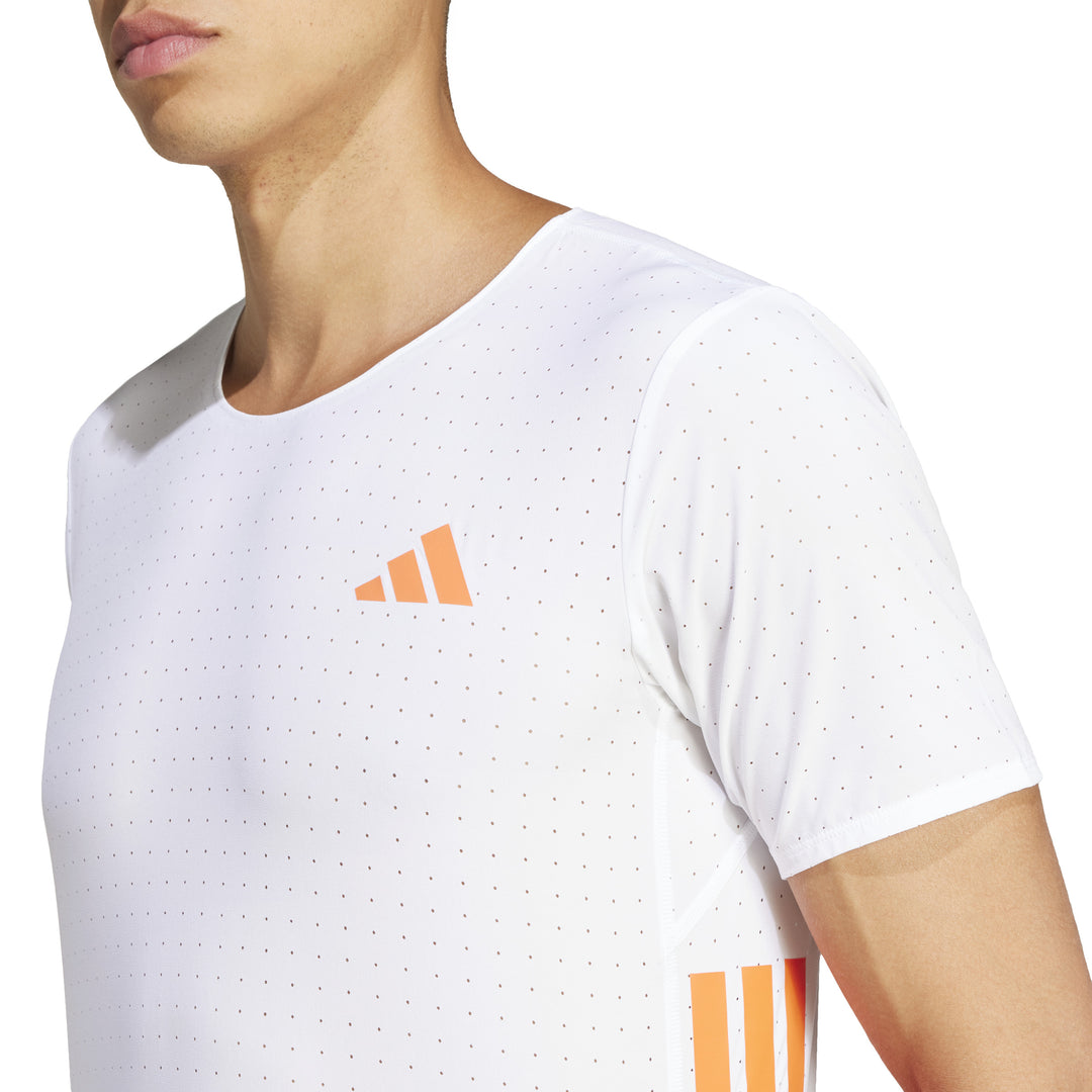 Adidas Mens Adizero Tee - White