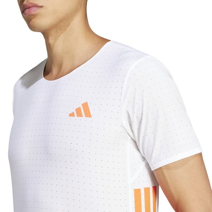 Adidas Mens Adizero Tee - White