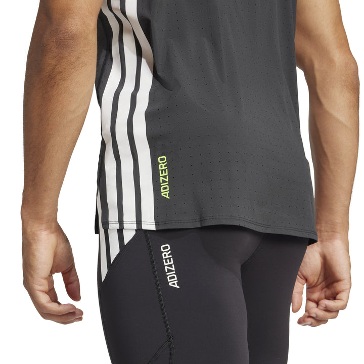 Adidas Mens Adizero Tee - Black