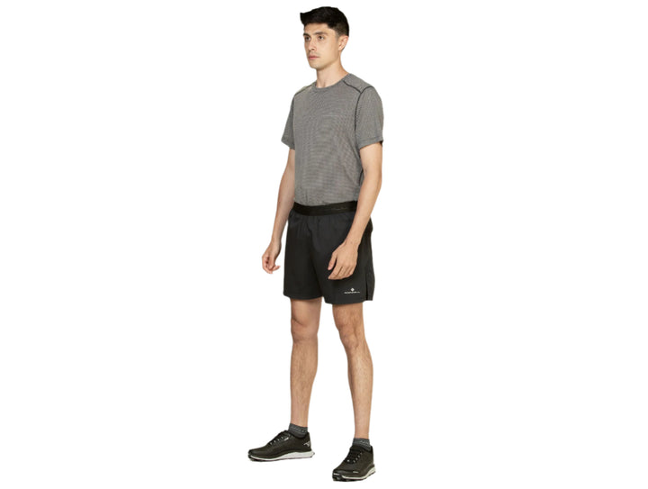 RonHill Mens Tech All Terrain 5" Short - All Black