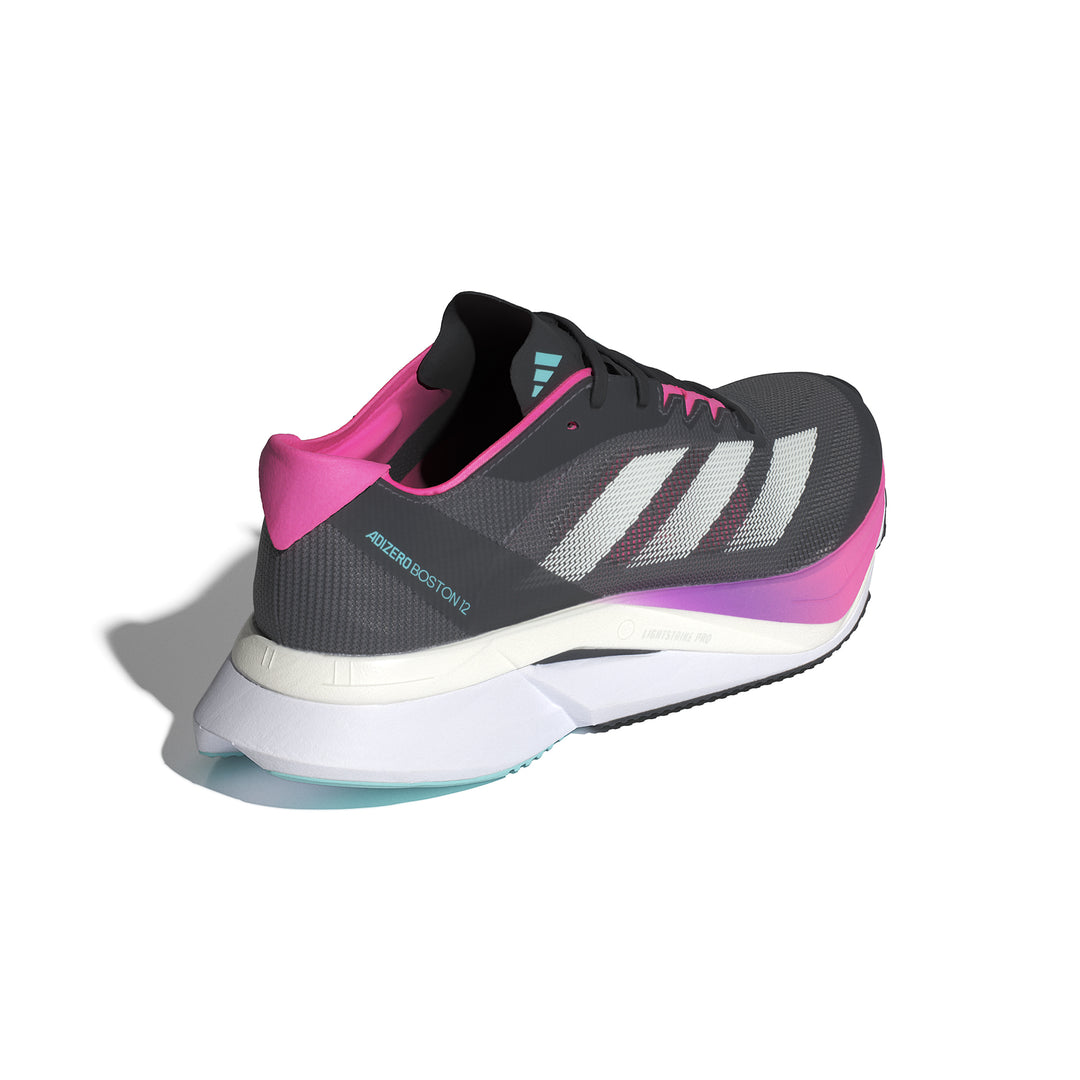 Adidas Womens Adizero Boston 12 Grey Five/Crystal Jade/Lucid