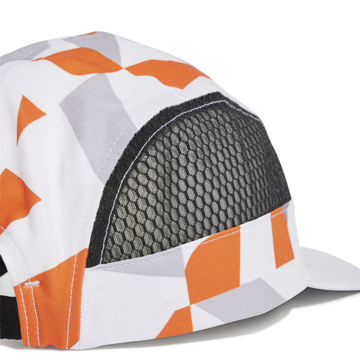 Adidas Terrex 5 Panel Graphic Cap - White/Semi Impact Orange/Black