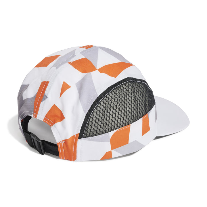 Adidas Terrex 5 Panel Graphic Cap - White/Semi Impact Orange/Black