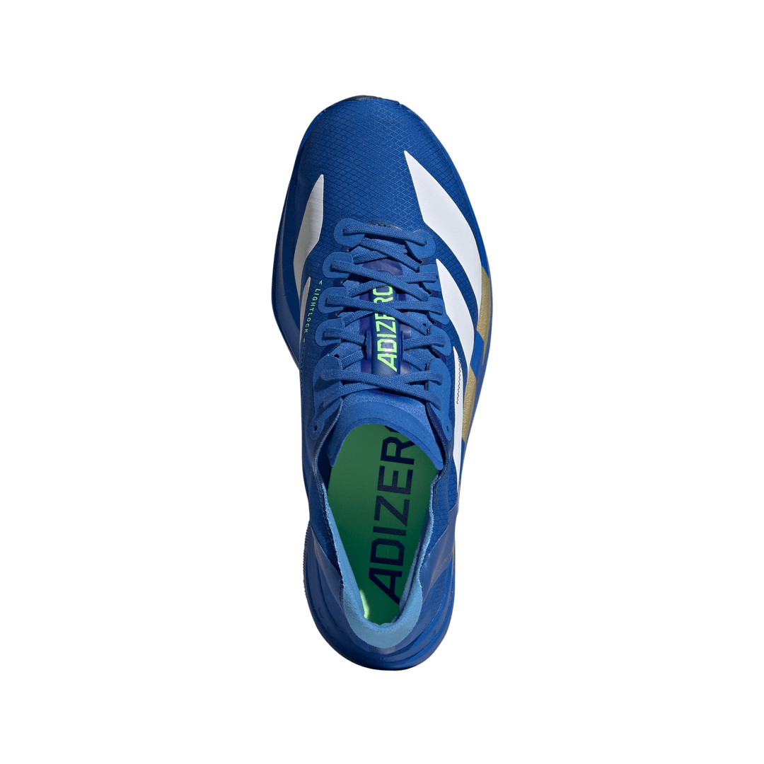 Adidas Mens Adizero Adios Pro 4 - Blue/Footwear White/Lime Burst - Neutral - SS26