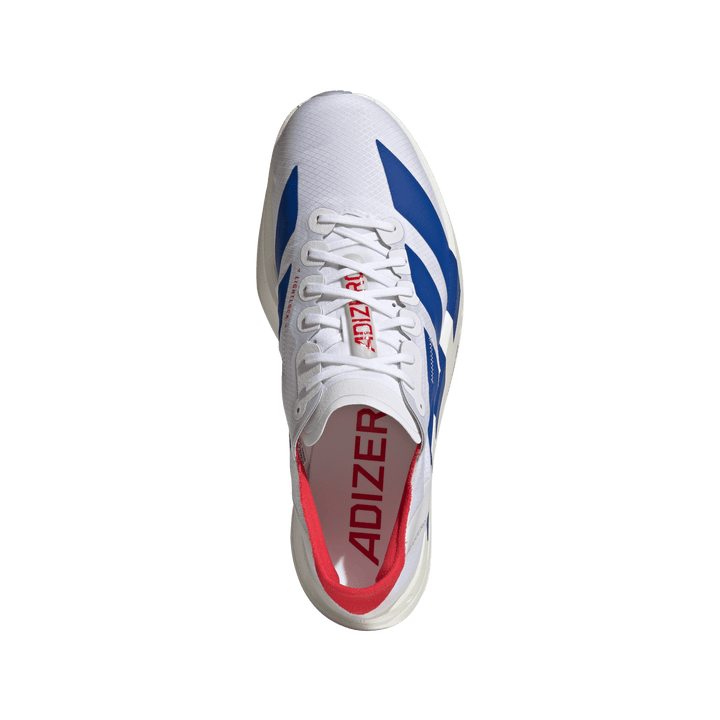 Adidas Mens Adizero Adios Pro 4 - Footwear White/Team Royal Blue/Pure Ruby - Neutral - SS26