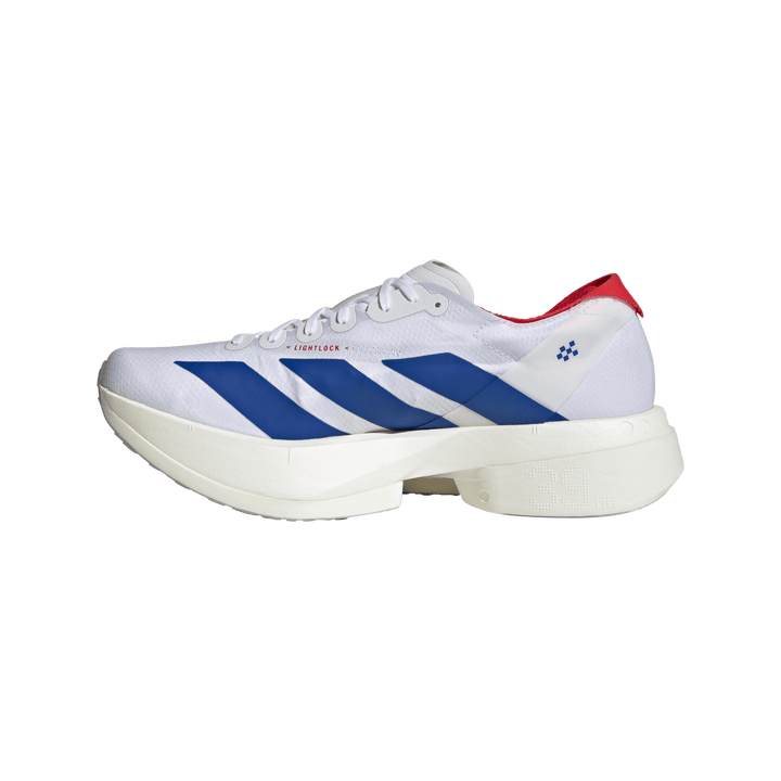 Adidas Mens Adizero Adios Pro 4 - Footwear White/Team Royal Blue/Pure Ruby - Neutral - SS26
