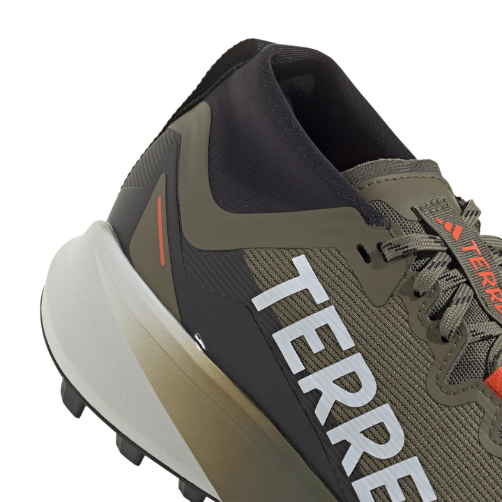 Adidas Mens Terrex Agravic GTX - Olive Strata/Cloud White/Semi Impact Orange - Trail - SS25