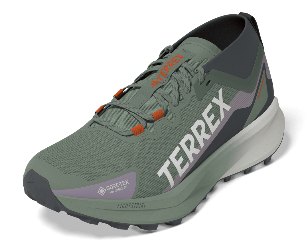 Adidas Womens Terrex Agravic GTX - Silver Green/Cloud White/Preloved Fig - Trail - SS25