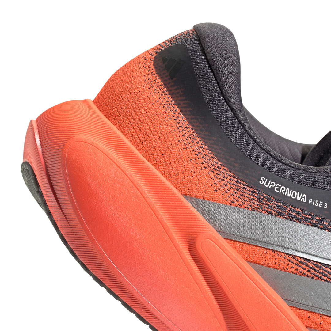 Adidas Mens Supernova Rise 3 - Aurora Onix/Silver Metallic/Lucid Orange - Neutral - SS26
