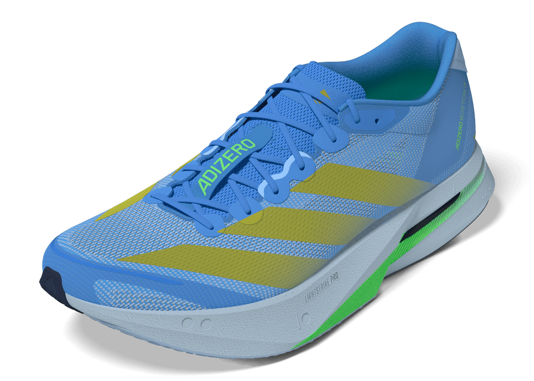 Adidas Womens Adizero Boston 13 - Blue Burst/Gold Metallic/Glow Blue - Neutral - SS26