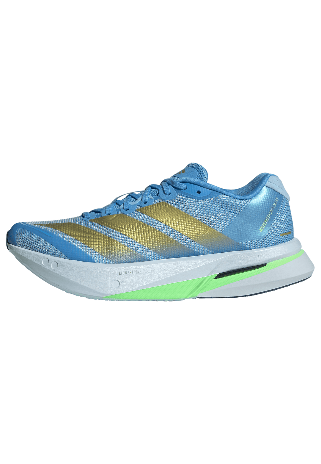 Adidas Womens Adizero Boston 13 - Blue Burst/Gold Metallic/Glow Blue - Neutral - SS26