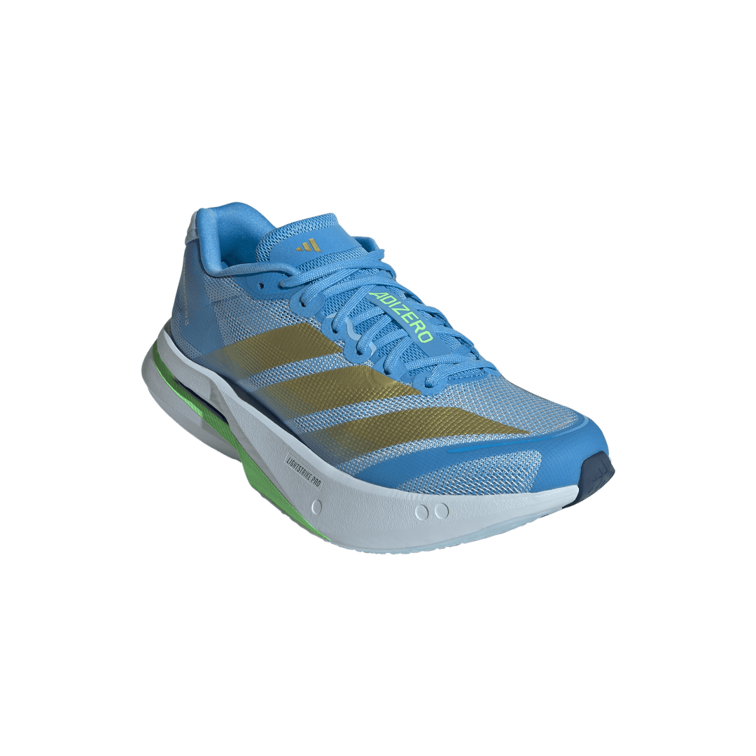 Adidas Womens Adizero Boston 13 - Blue Burst/Gold Metallic/Glow Blue - Neutral - SS26