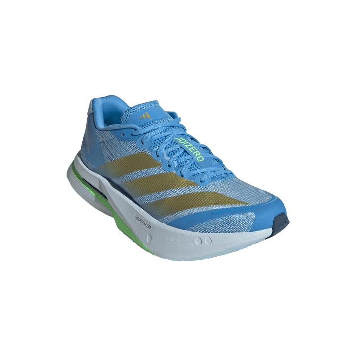 Adidas Womens Adizero Boston 13 - Blue Burst/Gold Metallic/Glow Blue - Neutral - SS26