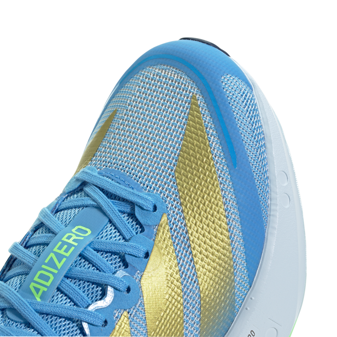 Adidas Womens Adizero Boston 13 - Blue Burst/Gold Metallic/Glow Blue - Neutral - SS26
